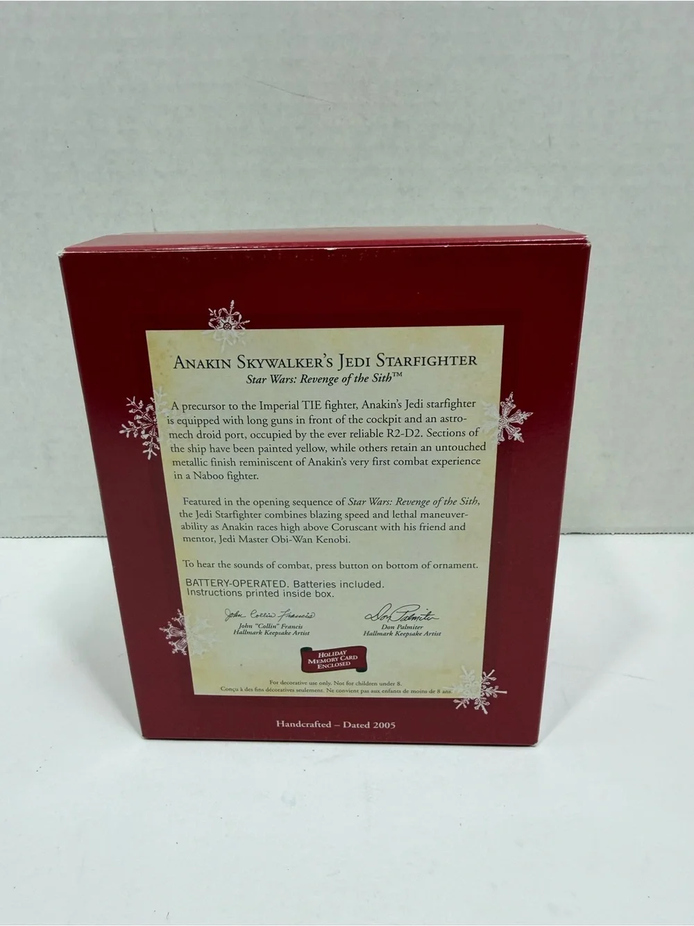 Hallmark Keepsake Star Wars Anikin Skywalker Jedi Starighter Ornament